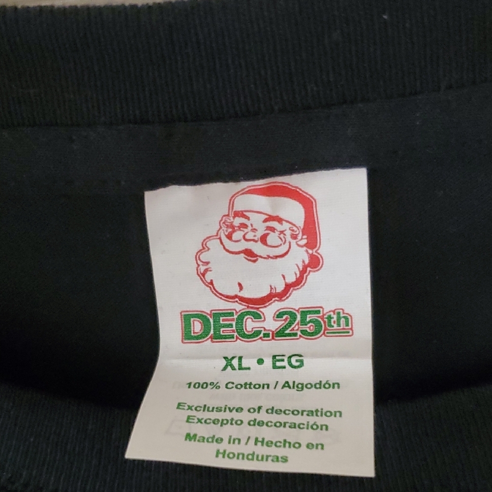 Ugly Dec 25 Deer Graphic T-Shirt with Colorful Lights XL - Picture 3 of 5